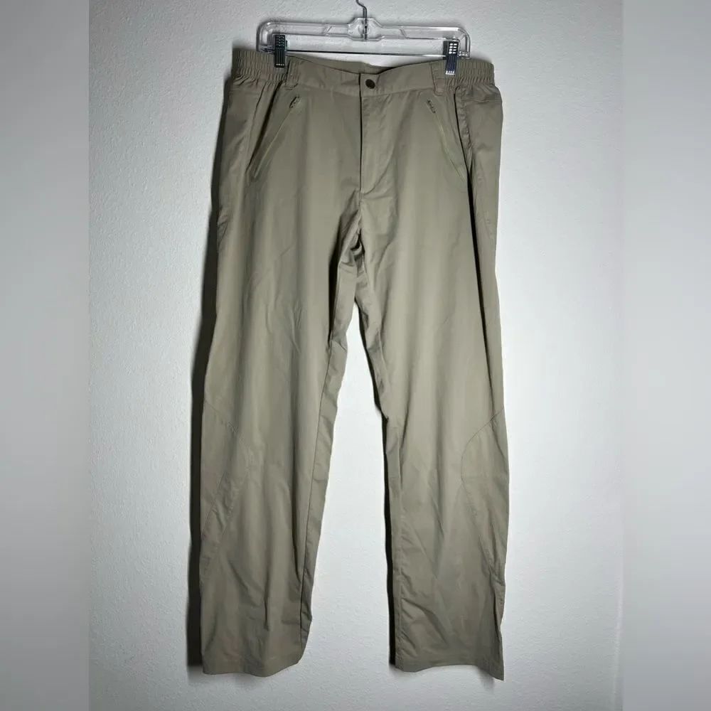 Switcher Women’s Hiking Pants Tan High Waisted Size XL Made in Switzerland NWOT